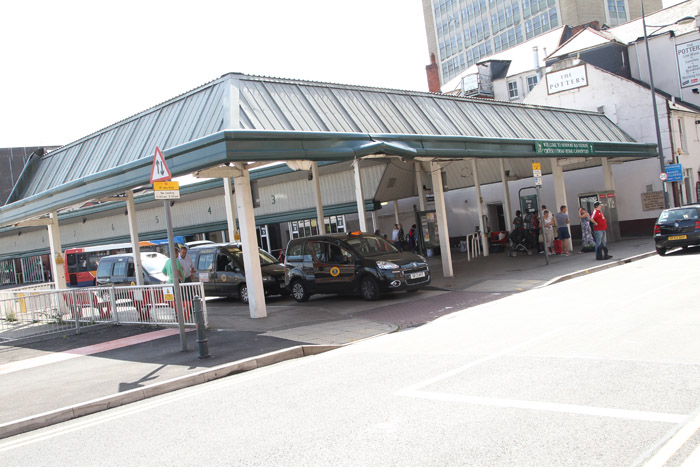 Newport Bus station and taxi rank